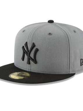 New Era Two-Tone Grey and Black New York Yankees Fitted Hat